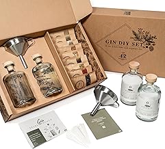 Gin Set zum Selbermachen inkl. ALKOHOL – DIY Gin Geschenkset für Frauen und Männer – Gin Baukas…