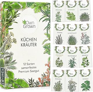OwnGrown Kräuter Samen Set 12 Sorten Garten und Küchenkräuter Samen – Petersilie, Kräuter der…