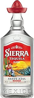 Sierra Tequila Blanco – Das Original mit dem roten Sombrero aus Mexico – Mit fruchtig, Frischen A…