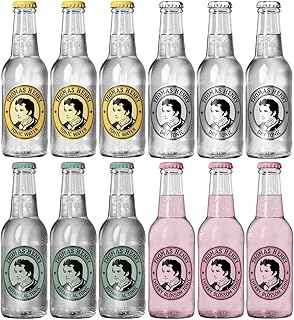 Thomas Henry Tonic Tasting Set – 4 Sorten Tonic Water – (12 x 0, 2 l Glas MW) 12er Set zum Probie…
