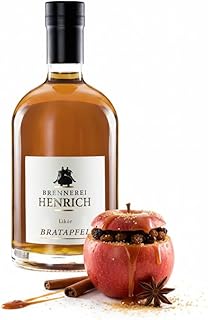Bratapfel Likör 20% vol – 500 ml – Handcrafted Apfellikör – mit winterlichen Gewürzen wie z….
