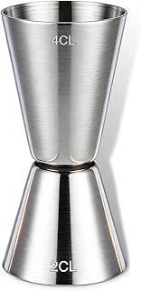 Cocktail Messbecher 2CL 4CL – Doppelter Jigger, Spirituosen Messbecher für Gin, Whiskey, Alkoh…
