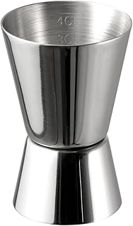APS 93120 Barmaß, 2 cl / 4 cl Doppelmaß, Innenmaße 1 cl / 3 cl, hochwertiges Barmaß, lebensmi…