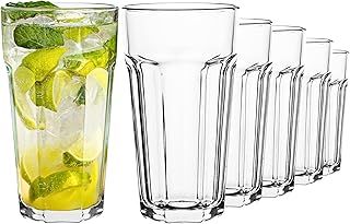 TREND FOR HOME Cocktailgläser Groß Trinkglas Caipirinha Gläser 630 ml Set von 6 Cocktail Highb…