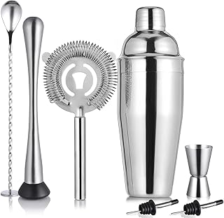 Cocktail Shaker Set Edelstahl & Bar Set, Barkeeper Kit Mixology Drink Mixer, Bartending Tools Ges…