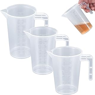 3 Stk Messbecher Set, 50ml 100ml 250ml Präzision mit Waage, Messbecher Dosierhilfe für Waschmit…