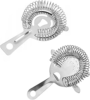2 Pcs Cocktail-Pressen, Handle Cocktail Pressen, Bar Cocktail Filter, Stainless Steel Bar Straine…