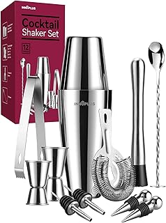 Cocktail Shaker, Cocktail Set Geschenk, Premium Boston Shaker 800ML600ML Geschenkset, Cocktailsha…