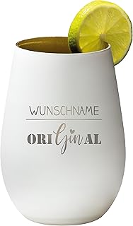 Gin Tonic Glas mit Personalisierung Name Original – Geschenk für Männer, Frauen zum Muttertag…
