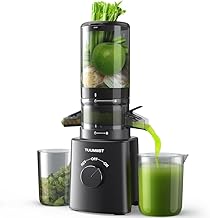 TUUMIIST Entsafter Slow Juicer mit 120 MM Breitem Einfüllschacht, Entsafter Gemüse und Obst Tes…