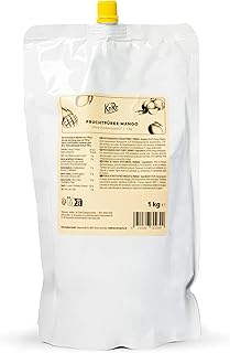 KoRo – Fruchtpüree Mango 1 kg – Ohne Zuckerzusatz – 100 % sonnengeküsste Mangos – Lecker für C…