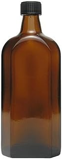mikken – Medizinflasche 500ml in Braunglas Apothekerflasche inkl. Beschriftungsetikett, NA, 1x 500ml