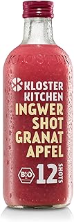 Kloster Kitchen Bio Ingwer Shot Granatapfel 12SHOTS 360 ml mit Ingwerstückchen I Ingwershot vega…