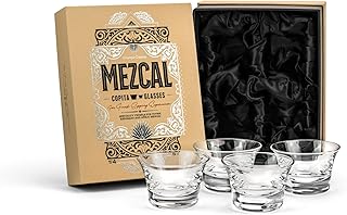 GLASSIQUE CADEAU Kristall Tequila und Mezcal Verkostungs Shot Gläser | 4er Set | 150 ml Tasting …