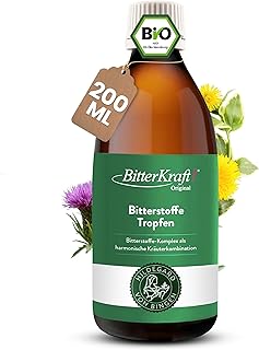 BitterKraft! Original BIO Bitterstoffe Tropfen 200 ml – nach Hildegard von Bingen – 9 erlesen…
