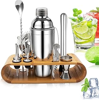 Cocktail Set, Stainless Steel Cocktail Shaker Bar Set, 750ML Bar Tool Set, 12-Teiliges Edelstahl …