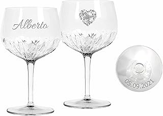 Personalisiertes Gin Tonic Glas – Graviertes Cocktailglas – Anpassbar mit Namen, Initialen, Datum…