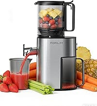 FORLIM Entsafter Gemüse Und Obst Testsieger, 130mm Große Selbstbefüllende Einfüllöffnung, 25…