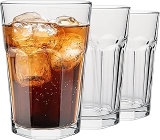 KONZEPT – Wassergläser Set 6-teilig, Große Gläser, 410ml, Trinkgläser Set, Stapelbar – ideal …