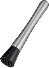 Cocktail-Stößel, mit gerillten Kunststoff Kopf, Edelstahl Bar Stick Mojito Stampfer Fruit Mixer…