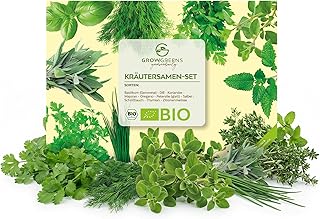 BIO Kräutersamen Set – Küchenkräuter Anzuchtset aus biologischem Anbau ideal für den heimisch…