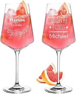 polar-effekt 2er-Set Leonardo Sarti Aperitif Gläser mit Gravur – Geschenk zum Geburtstag – mit N…