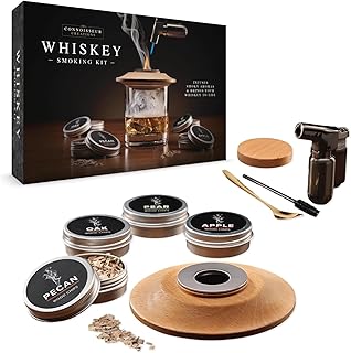Connoisseur Creations Whiskey Smoker Set | Holzbrennzubehör Aromaset