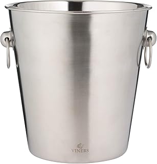 Viners Rayware 0302.215 Barware Champagnerkühler, 4 l, silberfarben, Edelstahl