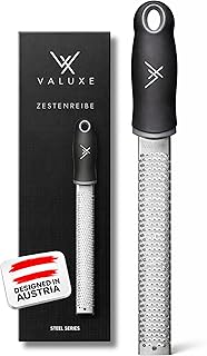 VALUXE® Premium Zester-Reibe spülmaschinengeeignet – Küchenreibe für Parmesan, Muskatnuss, In…