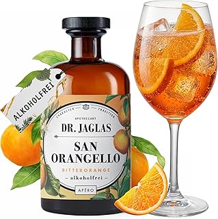 DR. JAGLAS San Orangello – Bitterorangen Aperitif alkoholfrei 500 ml – feinherber, fruchtiger…
