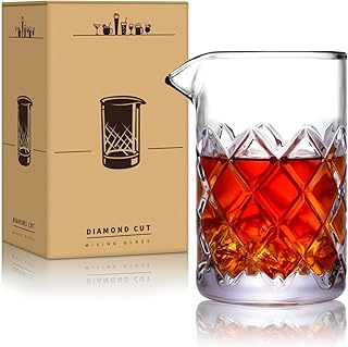 Eligara Cocktail-Mischer-Glas – [18 Unzen] Kristall-Cocktail-Rührglas, Dicke Gewichtete Untersei…