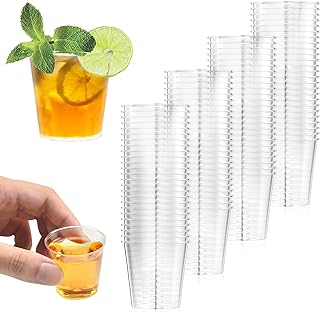 Magrimaxio 100 Stück schnapsgläser plastik, 3cl/30ml shotgläser, Shot Becher aus PS Material, …