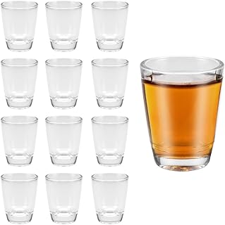 LPAMABA 12er Set 32ml/3cl Schnapsgläser Glas Shotgläser Kleine Likörgläser Transparent Shot G…