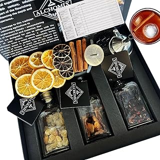 Cocktail Infusion Geschenkset – DIY Spirit Infuser Kit mit Botanicals, Rezepten, Garnierungen & W…