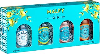 Malfy Gin Mini Tasting Set, Italian Gin Probierset mit Originale, Rosa, con Arancia & con Limone,…