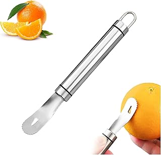 Orangenschäler,Edelstahl Apfelsinenschäler Orange Sparschäler Mandarinen Schäler Citrus Peele…