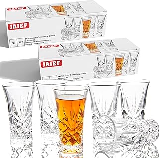 JAIEF Tequila-Gläser mit schwerem Boden 60ml (6)