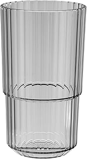 APS 10569 Trinkbecher -LINEA- Hochwertiges Tritan Kunststoff Trinkglas mit 0,5 Liter, BPA frei, s…