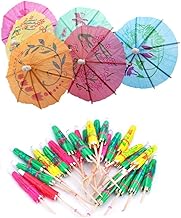 TRIXES 50er Pack bunten Papier Cocktailschirmchen in verschiedenen Farben für Partys und für tr…