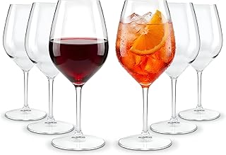 Weingläser Plastik 51cl, 6 Stück, unzerbrechlich, spülmaschinenfest, Mehrweg Aperitifgläser