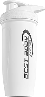Best Body Nutrition Edelstahl Eiweiß Protein Shaker 700 ml, Reforce, mit integrierten Sieb, matt…