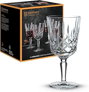 Nachtmann 4-teiliges Weingläser Set, 355 ml, Noblesse, 104247, Cocktailgläser aus Kristallglas,…