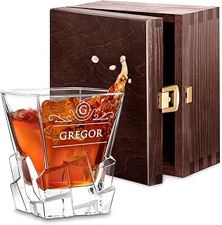 Maverton Whisky Glas mit Gravur – Whiskey glass 250 ml mit Namen – Geburtstagsgeschenk für Männ…