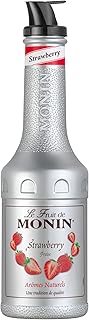 Monin Le Fruit Erdbeerpüree – Fruchtpüree Mix Erdbeere (1 x 1,0 l) – für Strawberry Matcha…