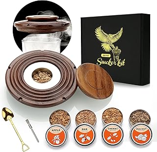 Cocktail Smoker Kit mit 4 Holzchips, Vatertagsgeschenk, Old Fashioned Whiskey Smoker Drinks Kit, …