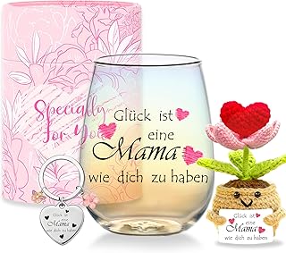 Personalisierte Geschenke für Mama Weingläser Weihnachtsgeschenke Muttertagsgeschenk Geburtstag…