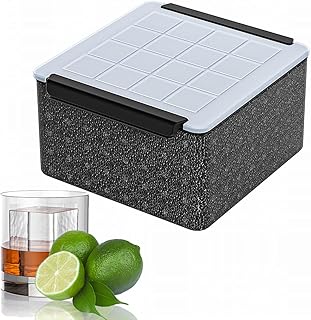 Kristallklares Eiswürfelbehälter – 1,7 * 2in Clear Ice Cube Maker, 16 Clear Ice für Gin Tonic …