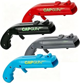 4 Stück Cap Gun Flaschenöffner Pistole,Lustige Schuss Flaschenöffner mit Kronkorken-Spiel,Bier…