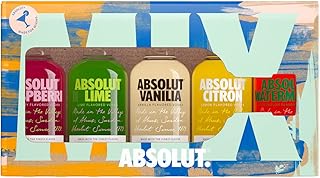 Absolut Vodka Five Set – 5er Pack Absolut Vodka Mix – Mit Raspberri, Lime, Vanilia, Citron un…