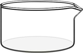 BorinGlass 100 ml Kristallisierschale mit Ausguss, Außendurchmesser 80 Mm, Borosilikatglas-krist…